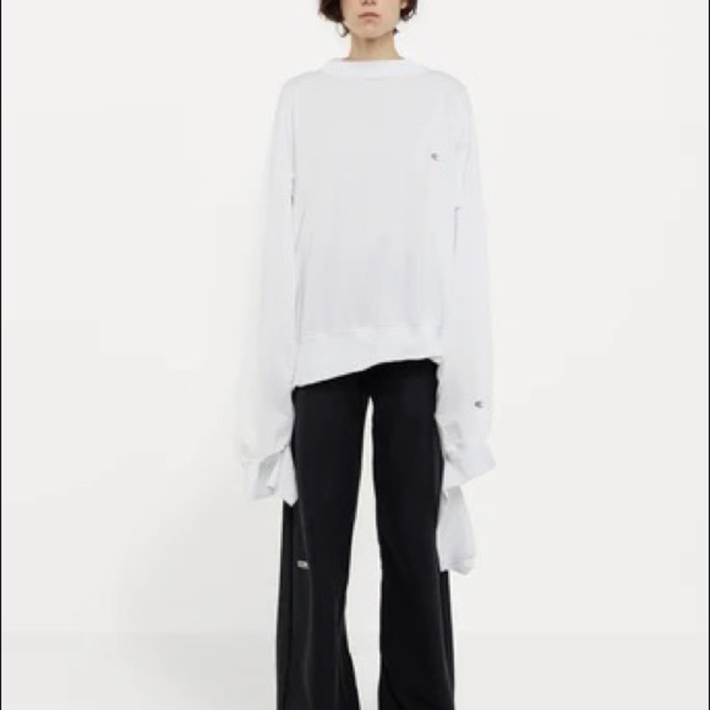 VETEMENS X CHAMPION DECONSTRUCTED LONG SLEEVE